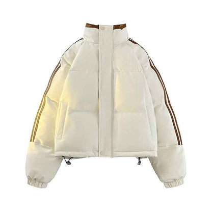 Women's Winter Commute Thickened Cotton Padded Jacket Khaki MuddyStock