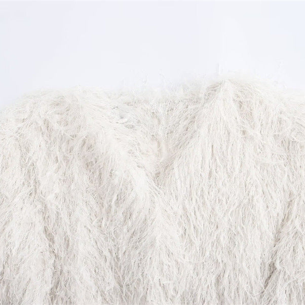 Metallic Color Fringe Trim Jacket For Women All Products