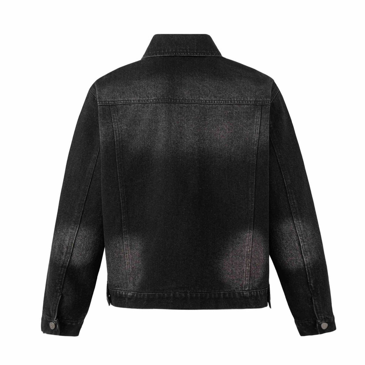 Men's Denim Jacket with Rivet and Metal Perforation Design | MuddyStock Originals