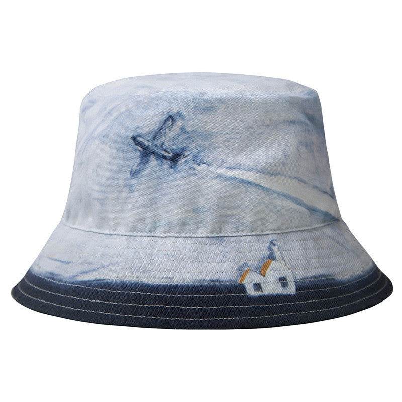 Summer canvas print fisherman hat Aircraft MuddyStock