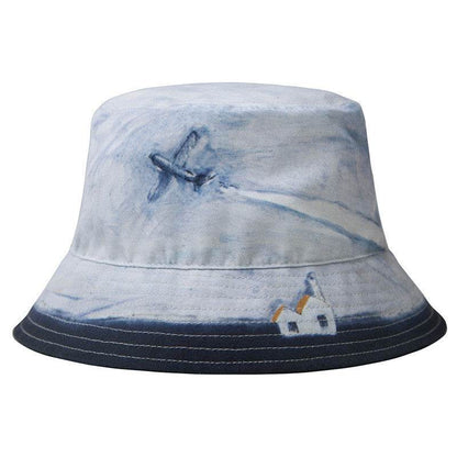 Summer canvas print fisherman hat Aircraft MuddyStock