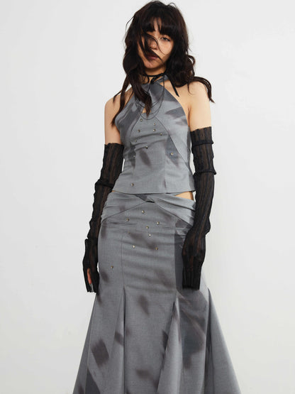Printed Punk Girl Hollow Skirt For Women All Products