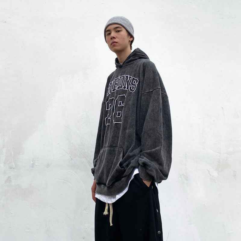 Retro sports jersey hoodie for men MuddyStock