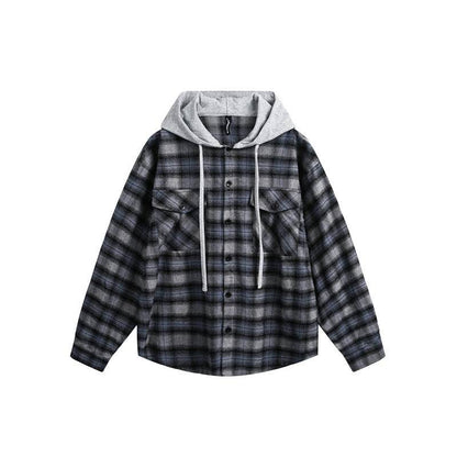Retro loose plaid hoodie for men and women | MuddyStock Originals MuddyStock