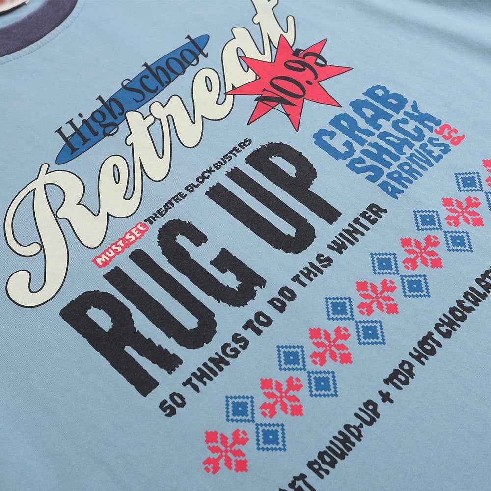 Letter Print Short Sleeve T-Shirt For Men And Women | MuddyStock Originals MuddyStock