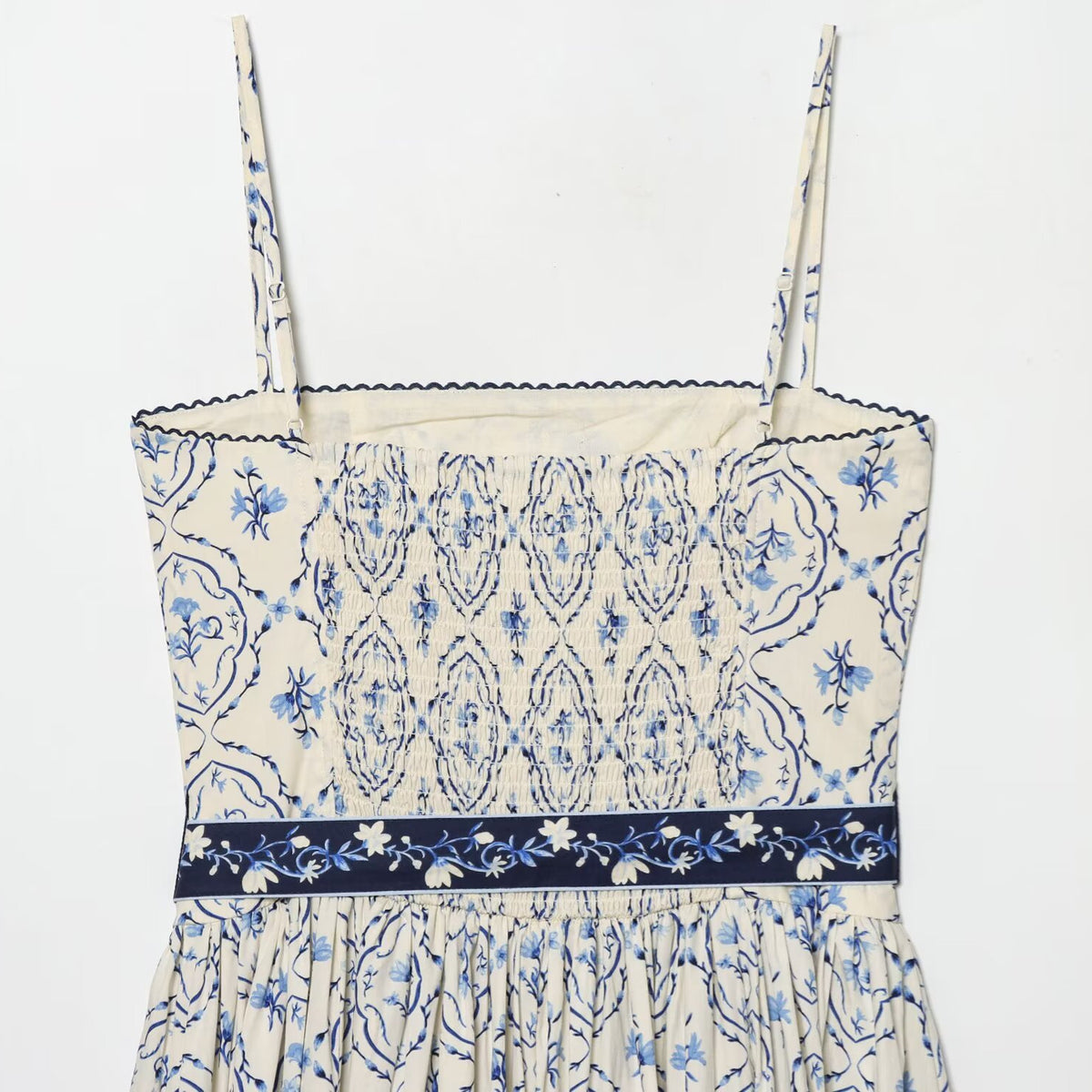 Retro printed suspender dress for women | MuddyStock Originals