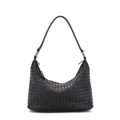 Woven Women's Shoulder Bag Black