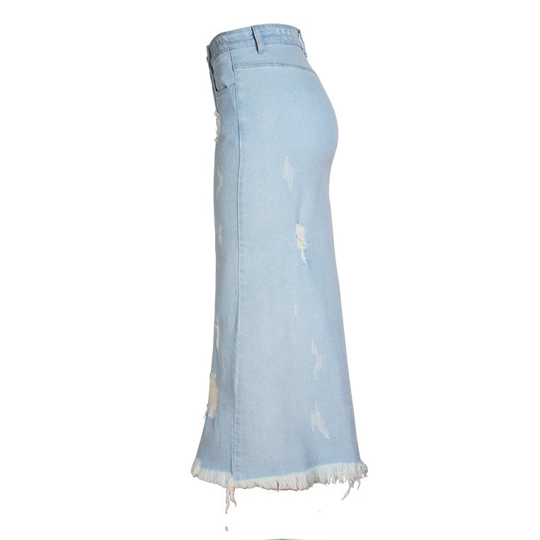 High waist denim skirt for women All Products