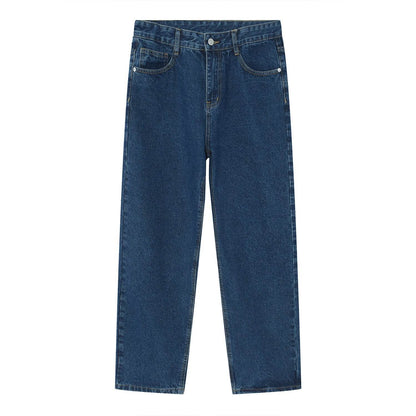 Men's Casual All-matching Loose Japanese Style Casual Trousers Dark Blue MuddyStock