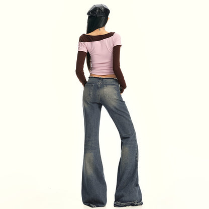 Women's Low Waist Flared Jeans | MuddyStock Originals MuddyStock