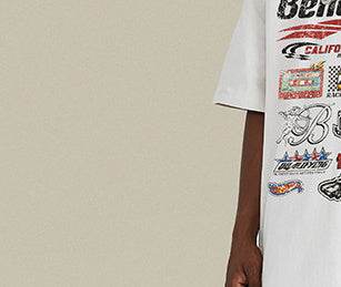 Men's High Street Washed Old Loose T-shirt MuddyStock