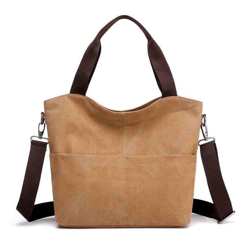 Women's shoulder canvas bag Brown All Products