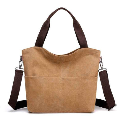 Women's shoulder canvas bag Brown All Products