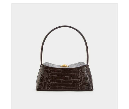 Women's Alligator French Shoulder Bag