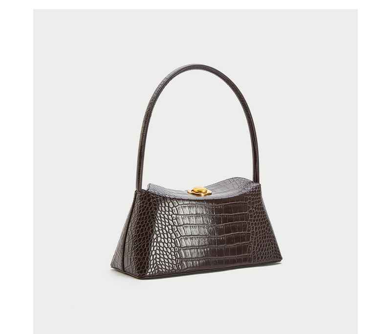 Women's Alligator French Shoulder Bag