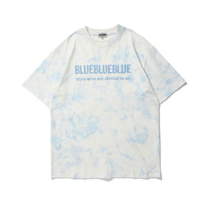 Short-Sleeved Loose Street Tie-Dye T-Shirt For Men And Women MuddyStock