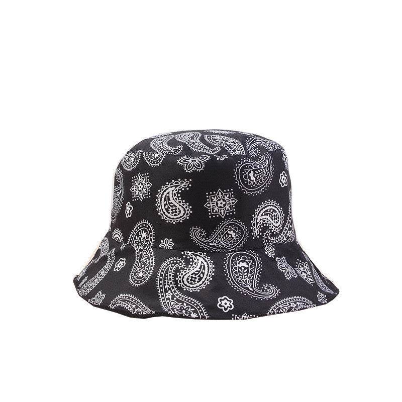 Western Style Eetro Print Fisherman Hat With Sun Protection On Both Sides MuddyStock