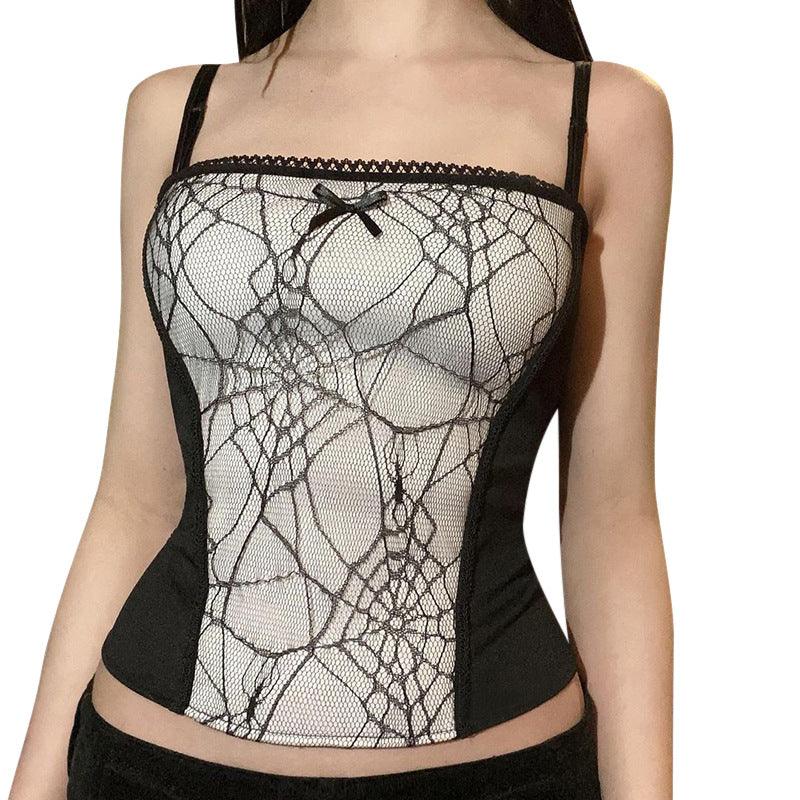 Spider web Tank Top For Women All Products