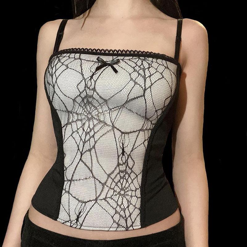 Spider web Tank Top For Women All Products