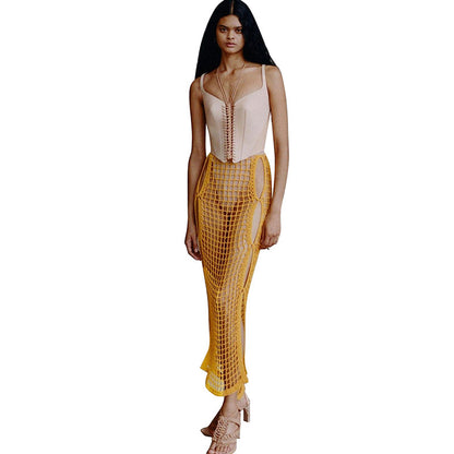 Crochet Knitted Long Skirts For Women All Products