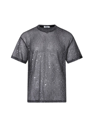 See-through Mesh Short-sleeved T-shirt For Men Picture Color