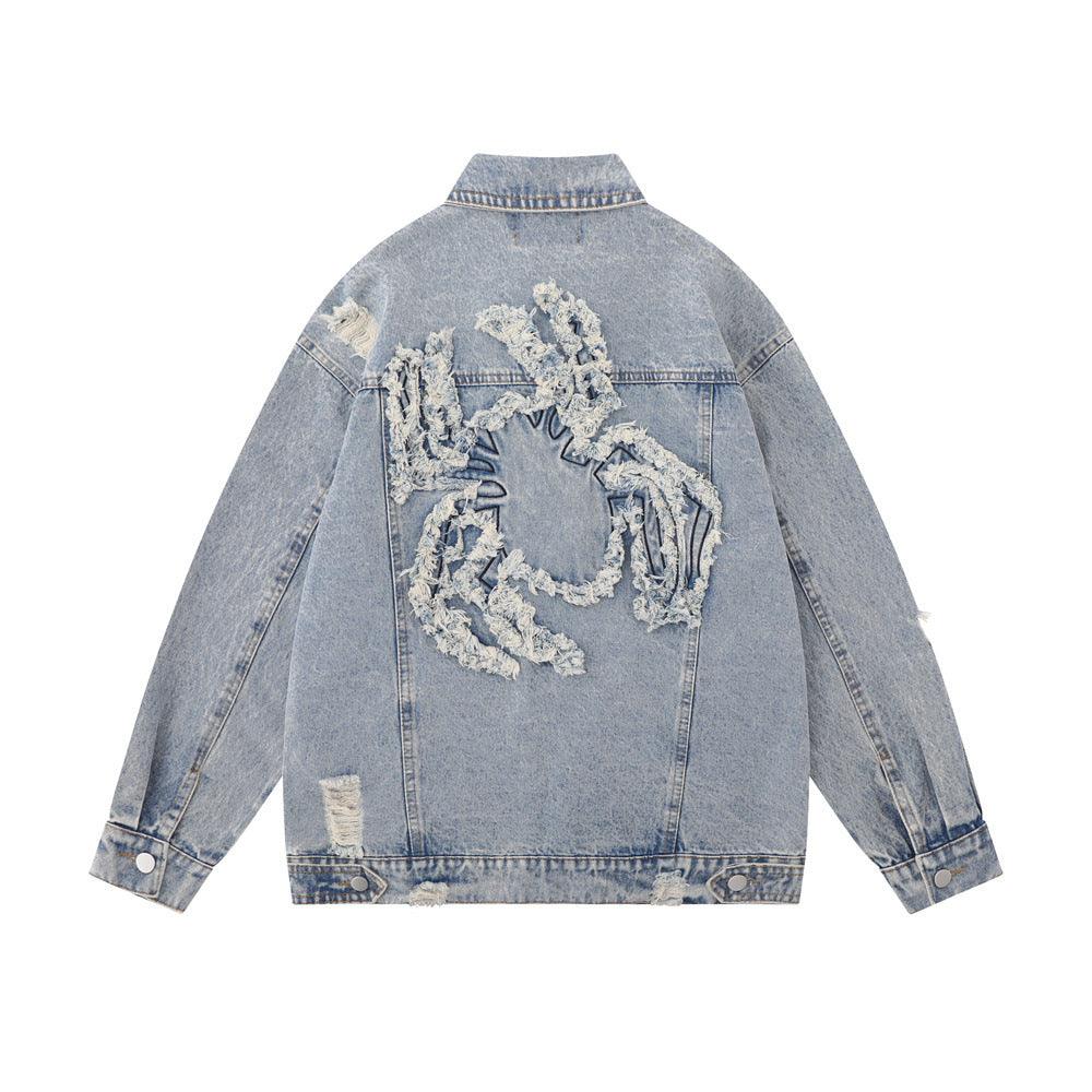 Paste Cloth Embroidery Spider Jacket For Women null