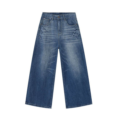 Men's Loose Straight Jeans Light Blue MuddyStock