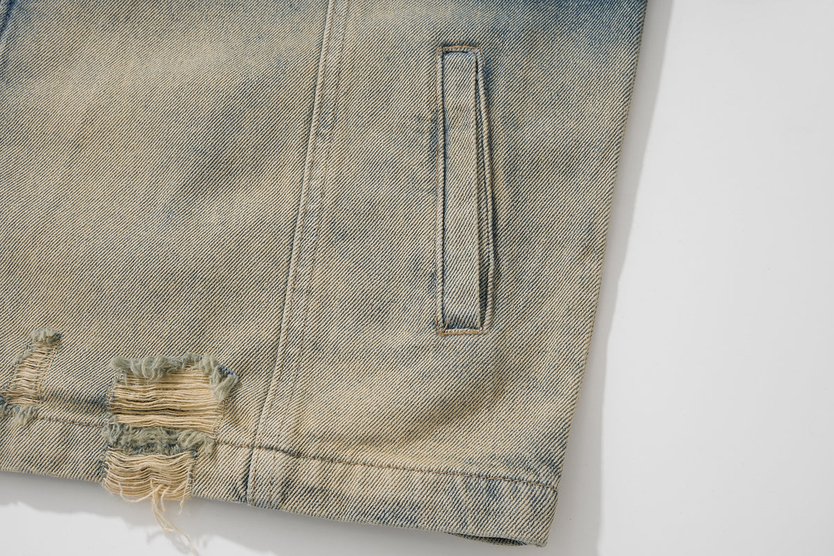 Old Washing Water Denim Jacket Coat All Products