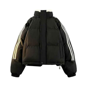 Women's Winter Commute Thickened Cotton Padded Jacket Black