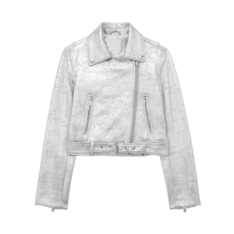 Metal Motorcycle Jacket Autumn Zipper Coat All Products