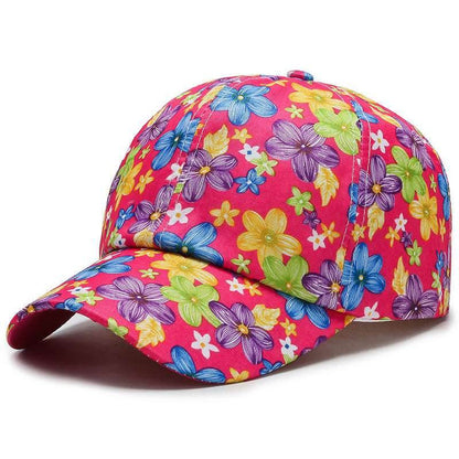 Female Baseball Cap Outdoor Sports And Leisure All-match Sunshade Rose Red adjustable MuddyStock