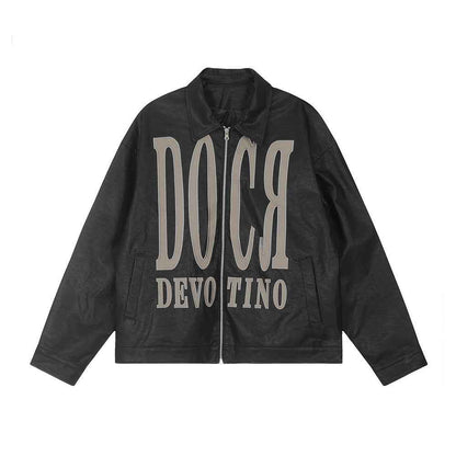 Men's Punk PU Leather Motorcycle Jacket MuddyStock