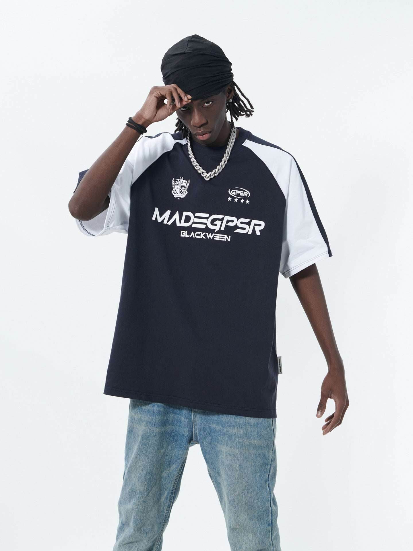 New Real Shot American Street Fashion Short Sleeve T-shirt For Men And Women MuddyStock