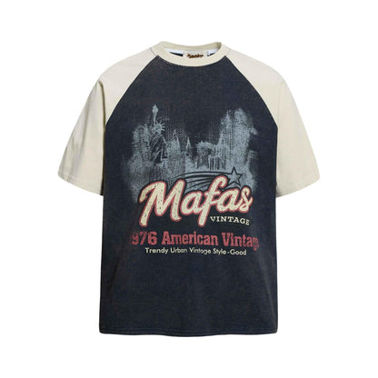 City silhouette vintage short sleeves for men | MuddyStock Originals