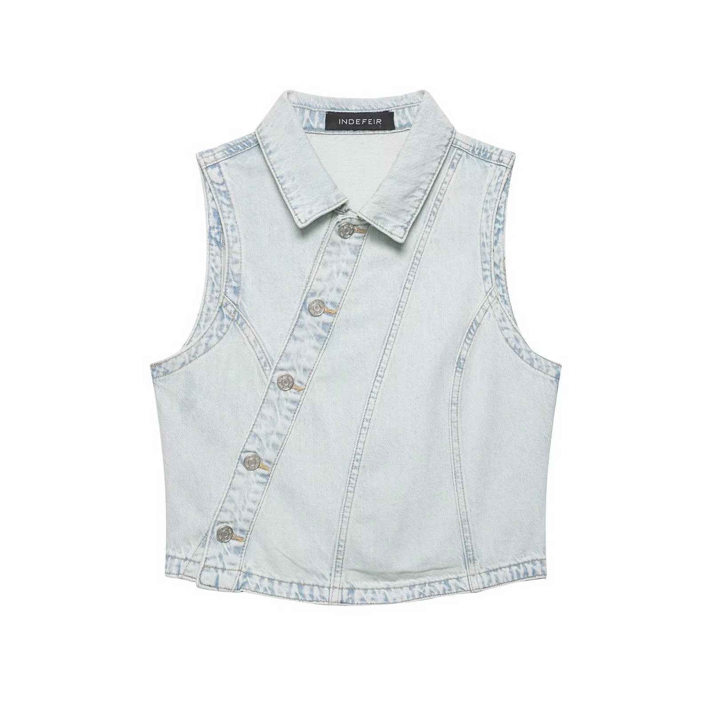 Street denim vest+jeans set for women | MuddyStock Originals