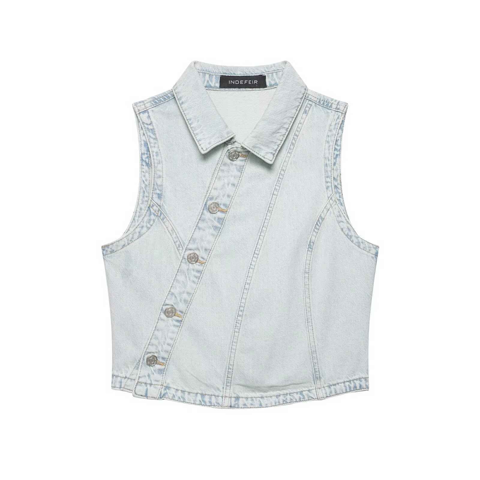 Street denim vest+jeans set for women | MuddyStock Originals