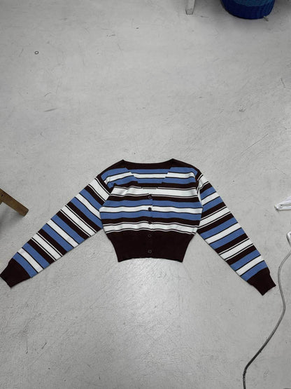 V-Neck Striped Sweater For Women | MuddyStock Originals MuddyStock