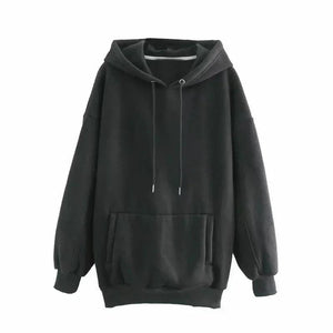 Women's Loose Hoodie Black