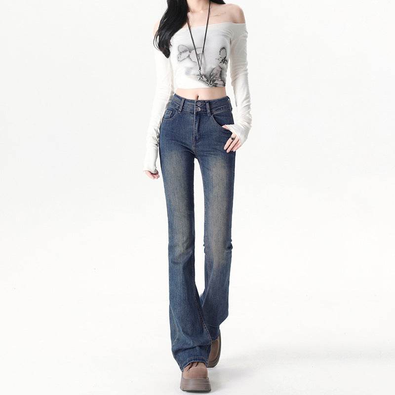 Double Button Flared Jeans For Women | MuddyStock Originals MuddyStock