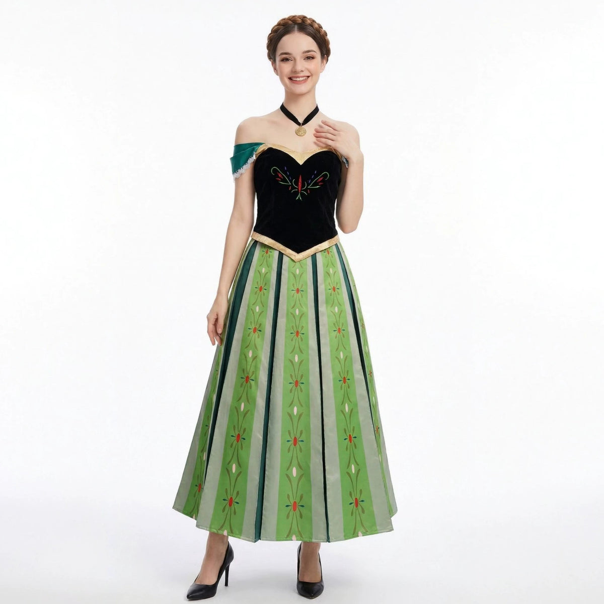 Frozen Anna Princess Anime Cosplay Costume For Halloween