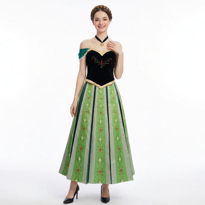 Frozen Anna Princess Anime Cosplay Costume For Halloween