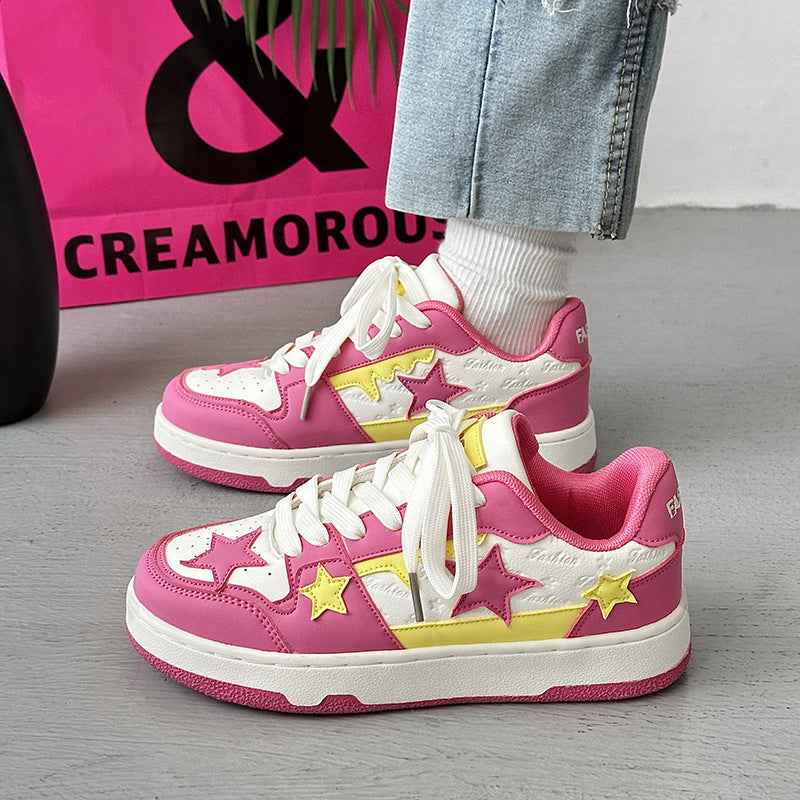 Retro Five-pointed Star Lightweight Trendy Board Shoes For Men And Women null