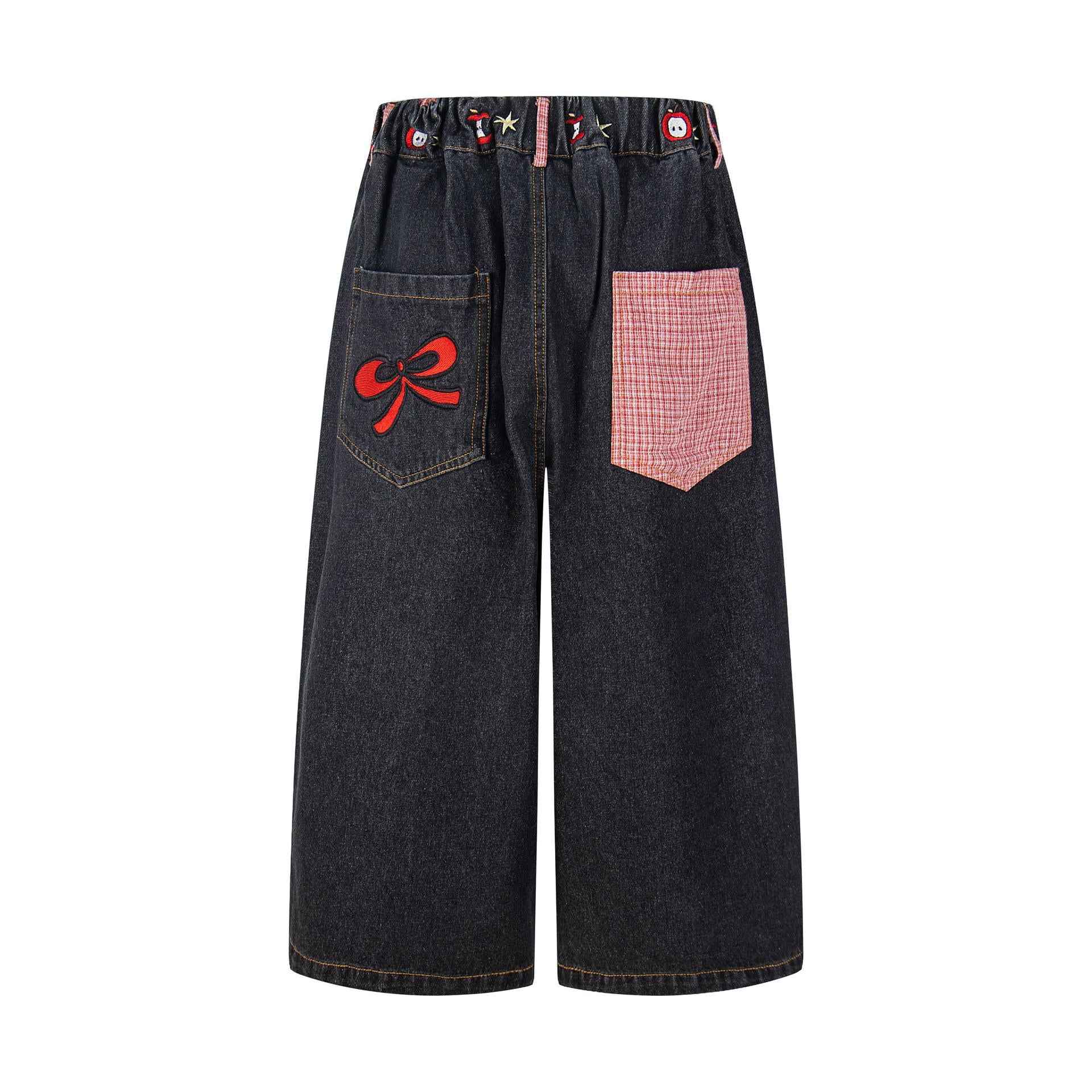 Sausage dog design denim shorts for women | MuddyStock Originals