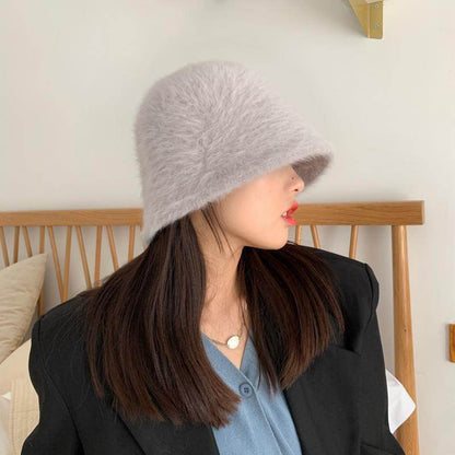 Women's warm hat autumn and winter Grey M MuddyStock