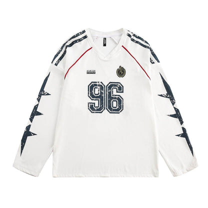 V-neck retro printed sweatshirt For Men And Women | MuddyStock Originals MuddyStock
