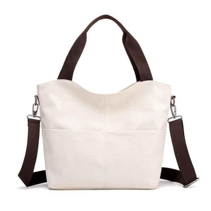 Women's shoulder canvas bag Beige All Products
