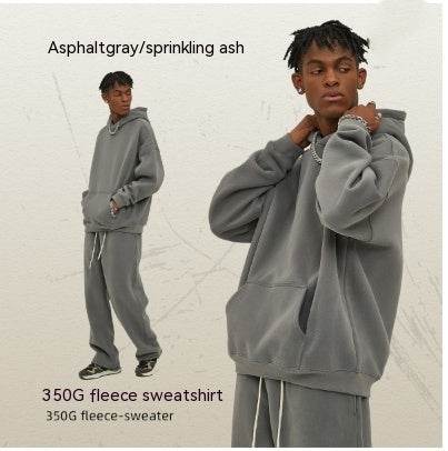 Thick Hooded Trendy Sweater For Men And Women Ash Leaching XXL MuddyStock