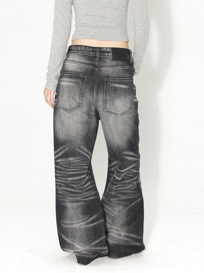 Retro Zipped Five Button Jeans For Men And Women
