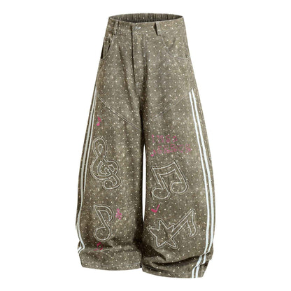 Wave dot denim jeans for women | MuddyStock Originals