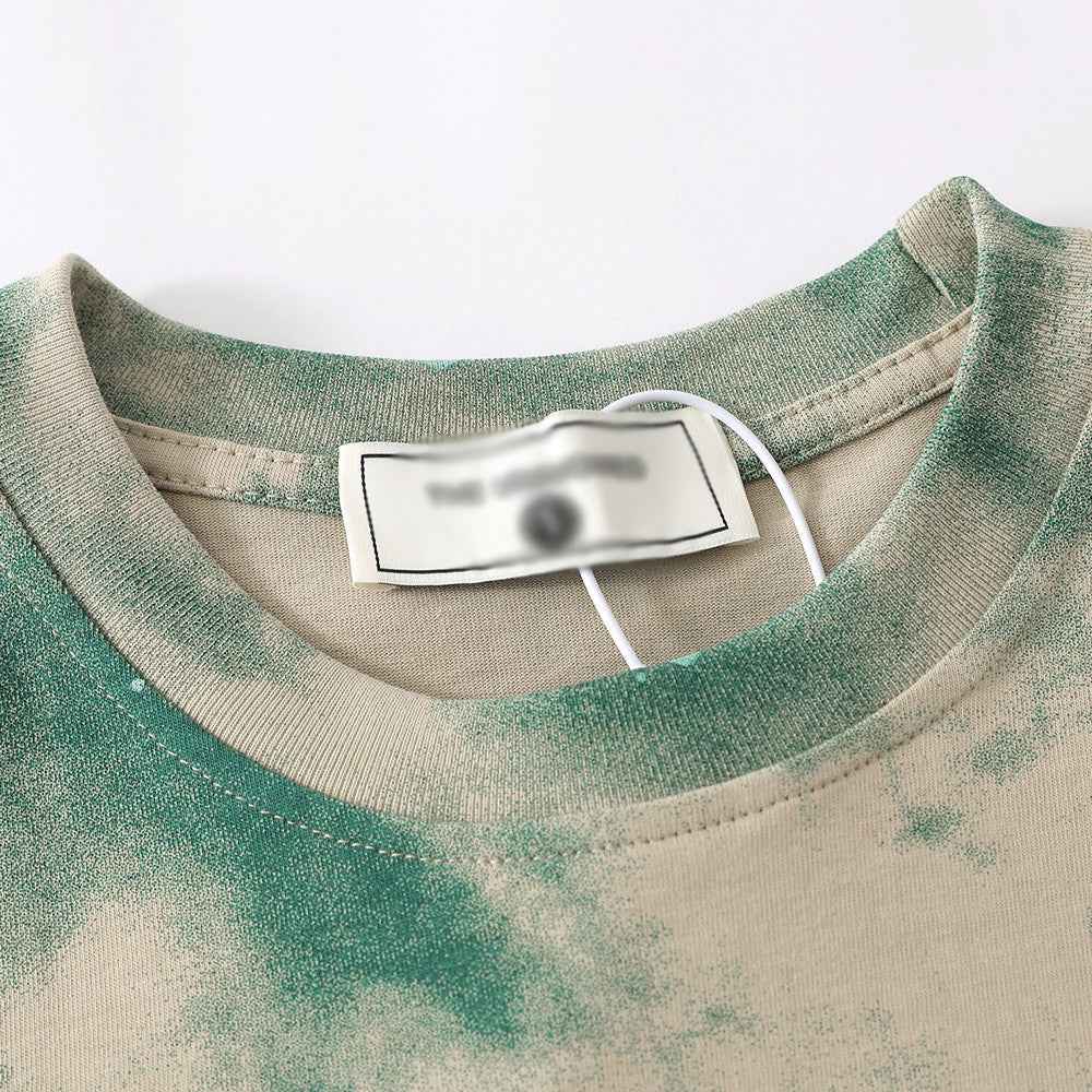 Tie Dye Camouflage Short Sleeve T-shirt For Men All Products